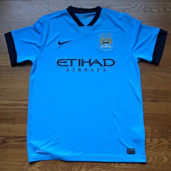 Nike Other - Manchester City 2014 Nike Etihad Home Blue Jersey